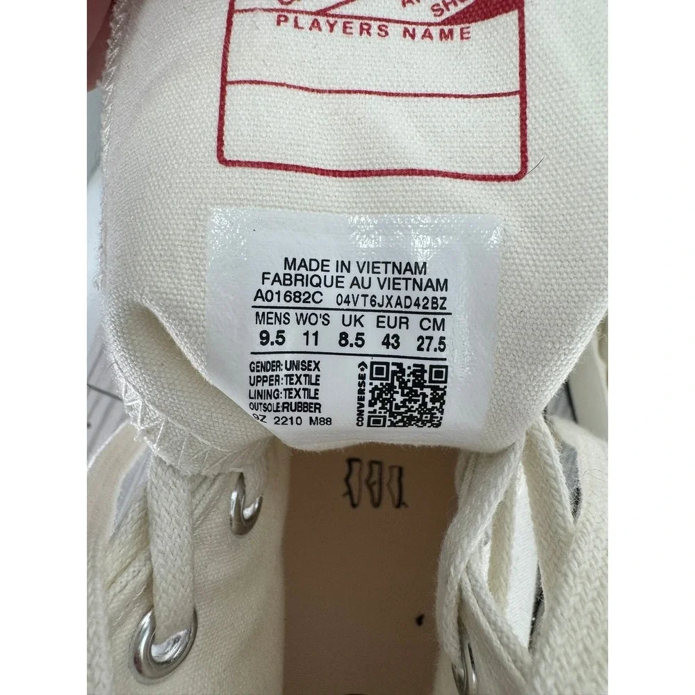 Converse‎ Chuck Taylor All Star Lift Platform High Top Sneakers Cream Men's 9.5 - Picture 9 of 10